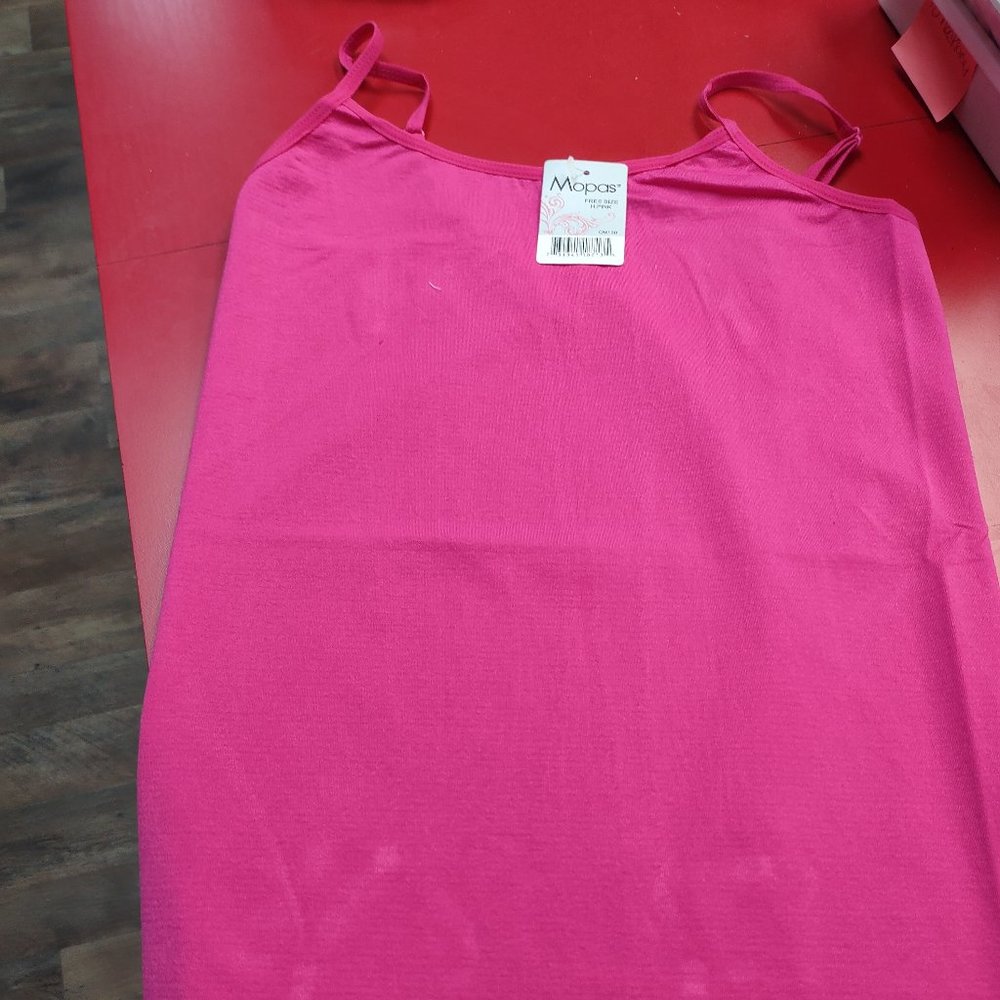 Camisole tank tops from MOPAS free size in hot pink and white